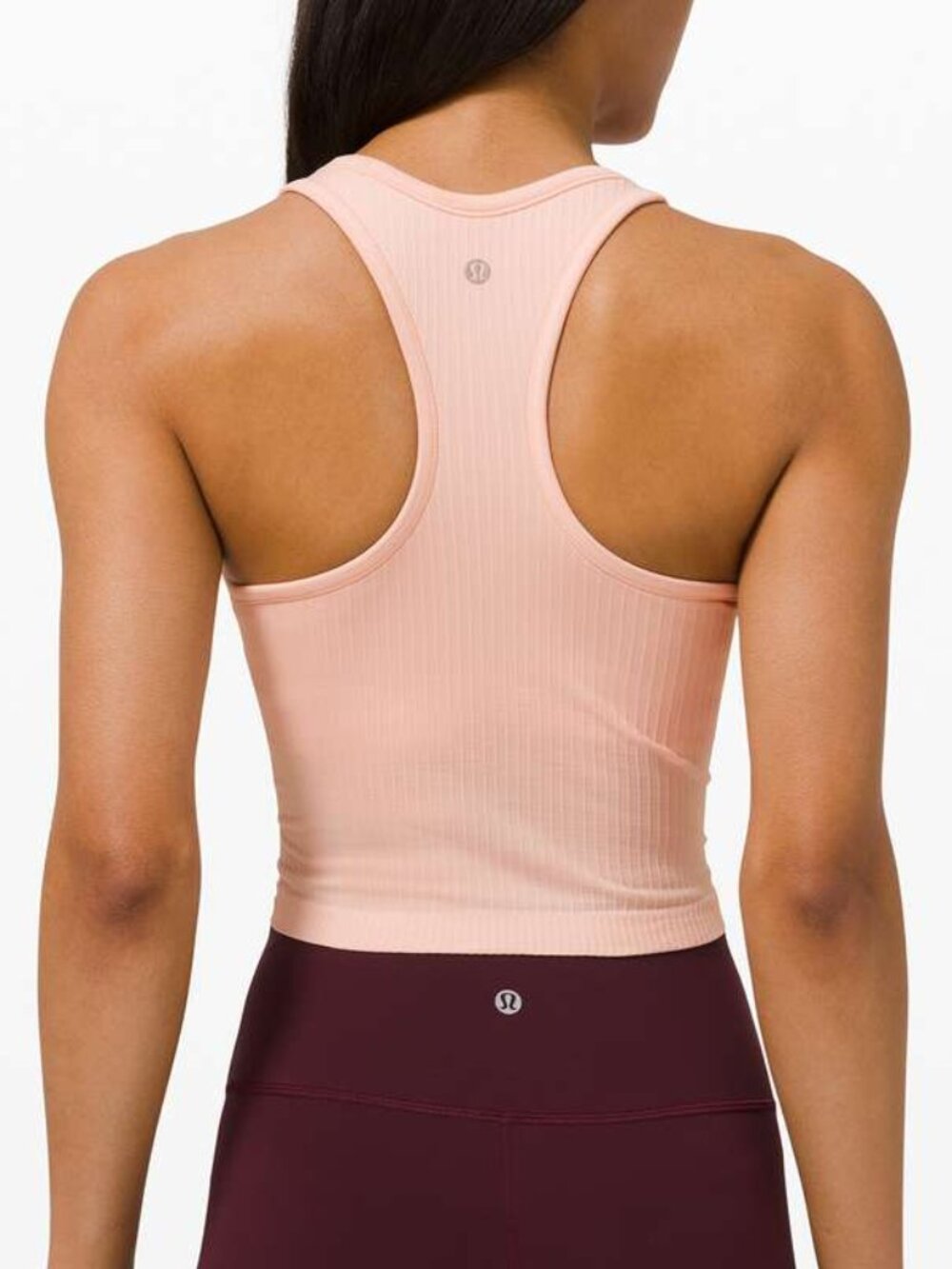 Lululemon Ebb To Street Racerback Crop Tank Pink Mist 4